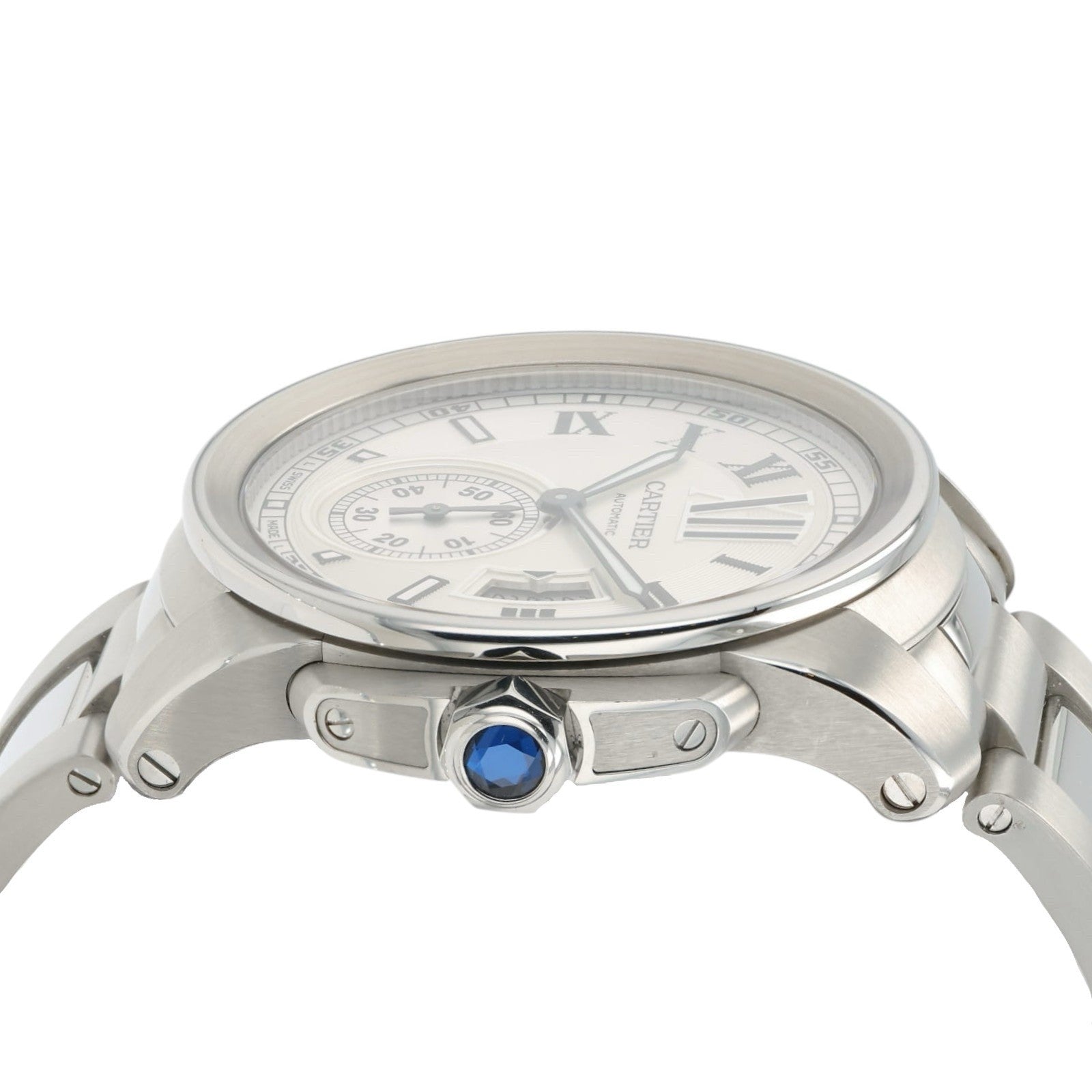 Cartier Calibre de Cartier Silver Dial Stainless Steel 42mm Automatic Mens 3389
