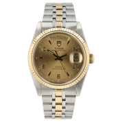 Tudor Prince Oyster Day-Date Champagne Dial Gold & Steel 36mm Automatic 76213