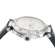 Cartier Pasha Silver Dial 18k White Gold 38mm Automatic Movement Mens Watch 2353