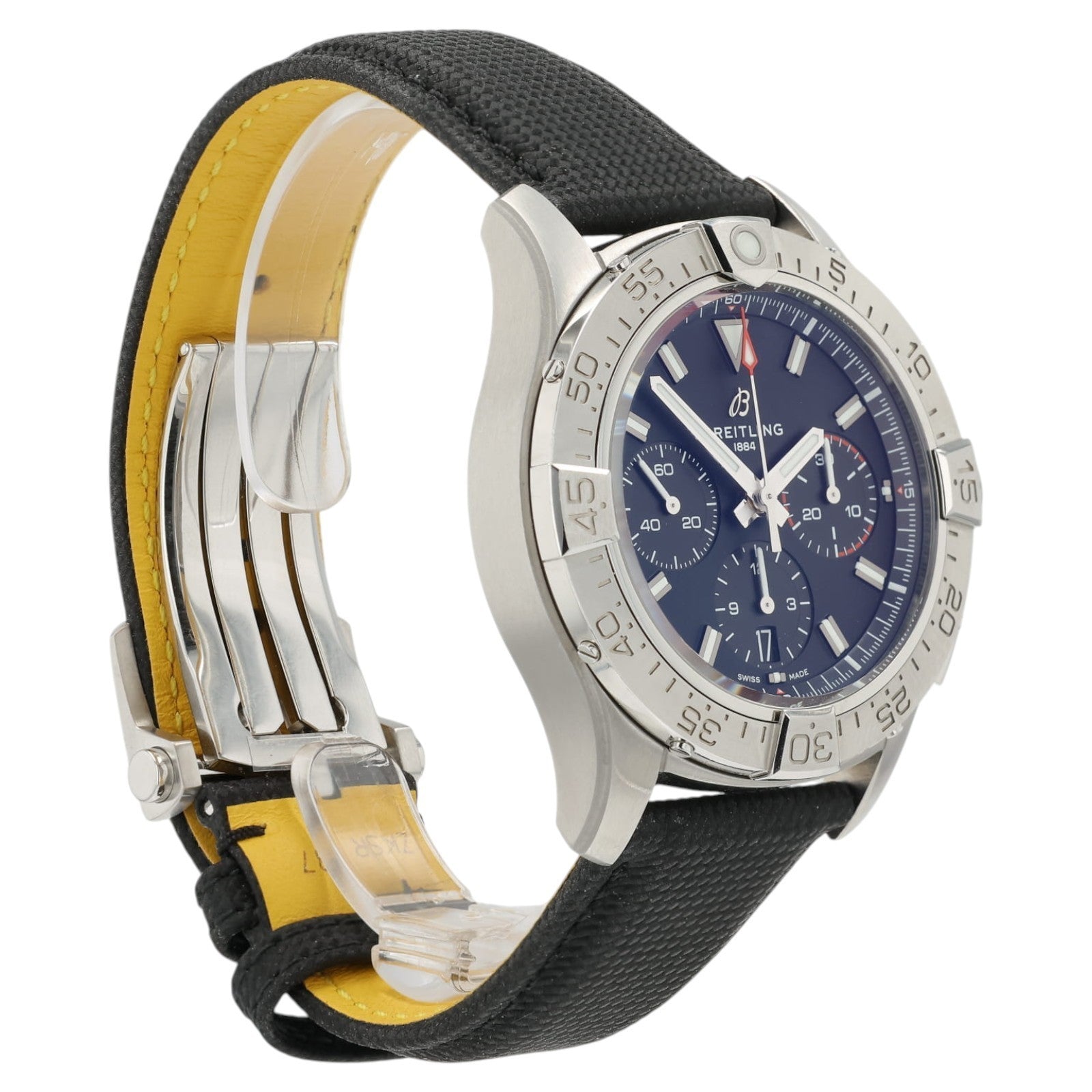 Breitling Avenger Chronograph Black Dial Steel 42mm Automatic Mens Watch AB0146