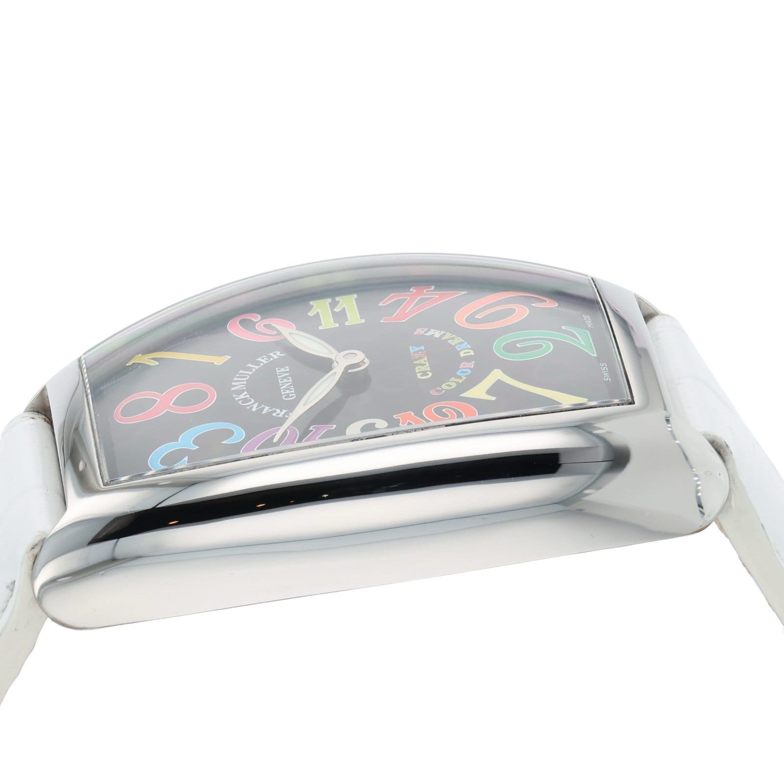 Franck Muller Crazy Hour Steel Black Dial 32mm Automatic Mens 5850 CH COL RM