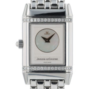 Jaeger LeCoultre Reverso Duetto Silver MOP Dial Steel 20mm Manual Watch Q2668120