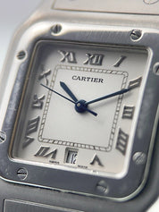 Cartier Santos Galbee Steel Silver Dial 29mm Quartz Movement Watch W20025D6