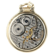 Hamilton Railroad White Dial 14k Solid Gold 51.3mm Wind Up Movement 992B