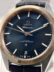 Omega Globemaster Stainless Steel & 18k Rose Gold Blue 39mm 130.23.39.21.03.001