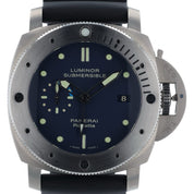Panerai Luminor Submersible Titanium Blue Dial 47mm Automatic Mens PAM00371