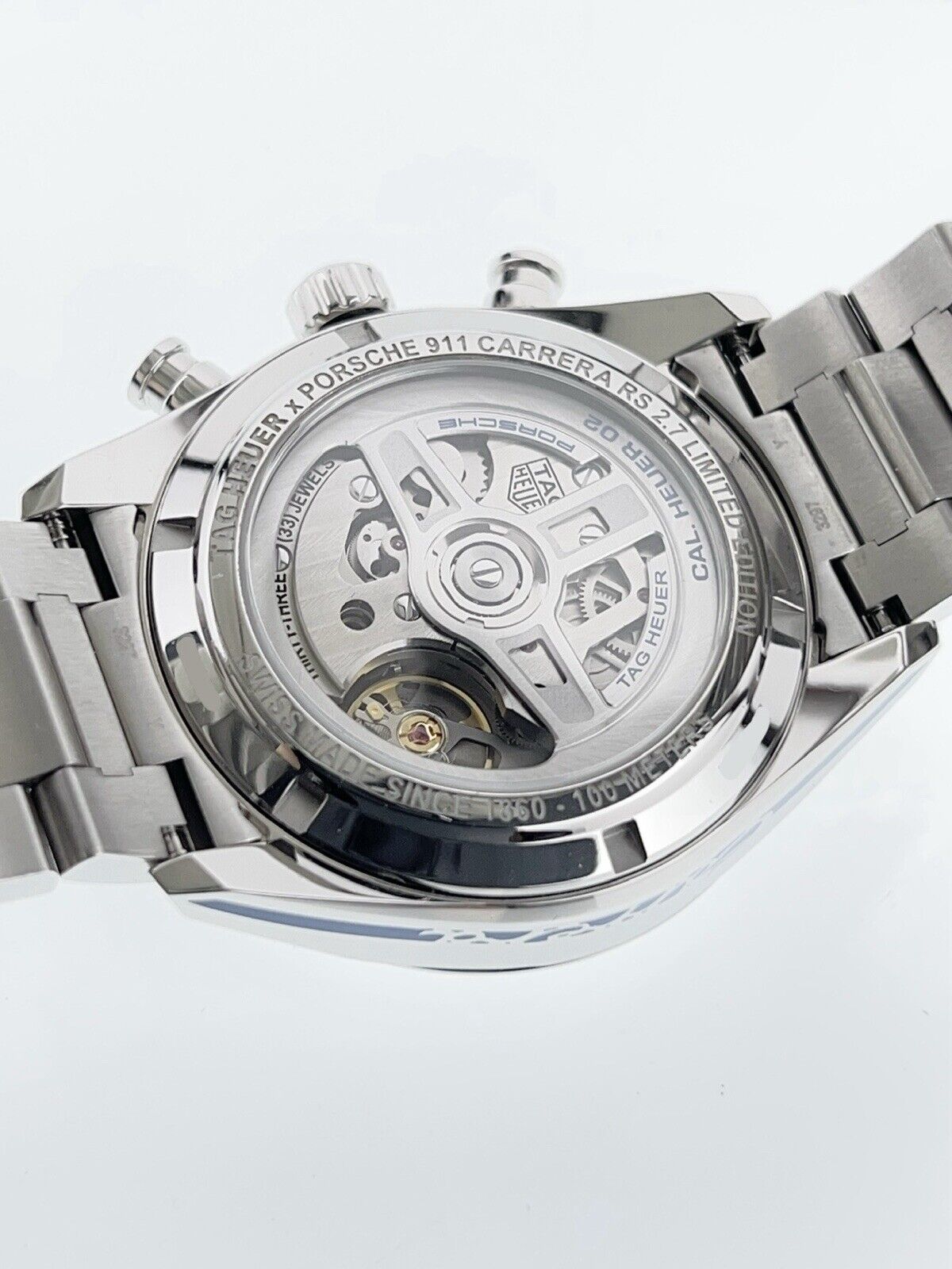 Tag Heuer Carrera Porsche Steel White Dial 42mm Automatic Movement Men’s CBN2016