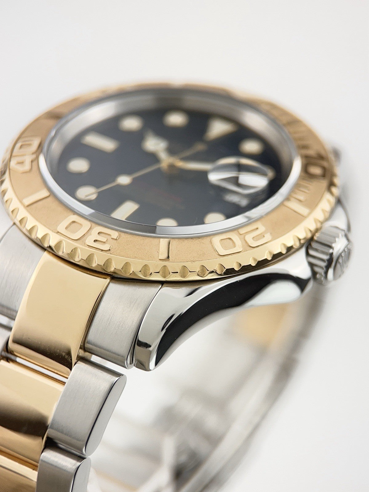 Rolex Yacht-Master 40mm Two Tone Blue Dial 18K Yellow Gold Steel Bracelet 16623