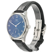 IWC Portugiesser Blue Dial Stainless Steel 40mm Automatic Mens Watch IW358305