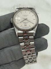 Tudor Prince Date Day Gold Bezel 36mm Linen Automatic Men’s Watch 76214