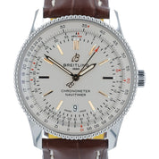 Breitling Navitimer Stainless Steel Silver Dial 41mm Automatic Mens Watch A17326