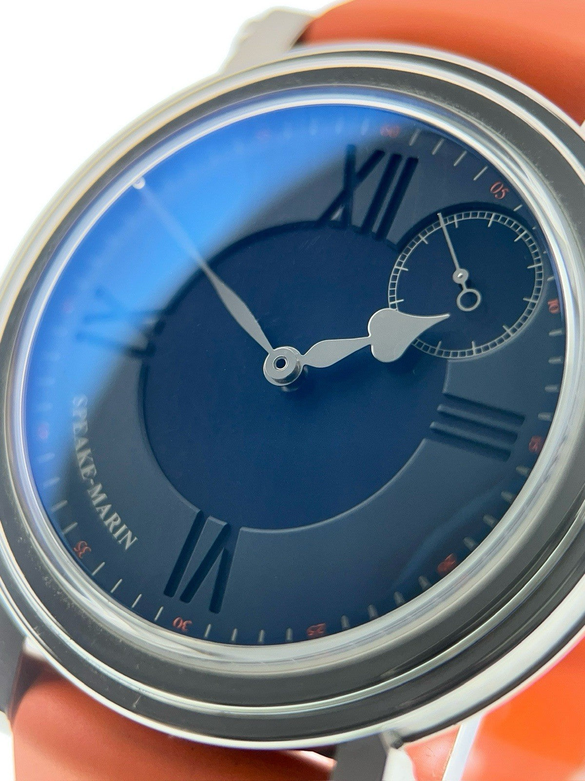 Speake-Marin The Piccadilly Titanium Blue Dial 38mm Automatic Men’s Watch
