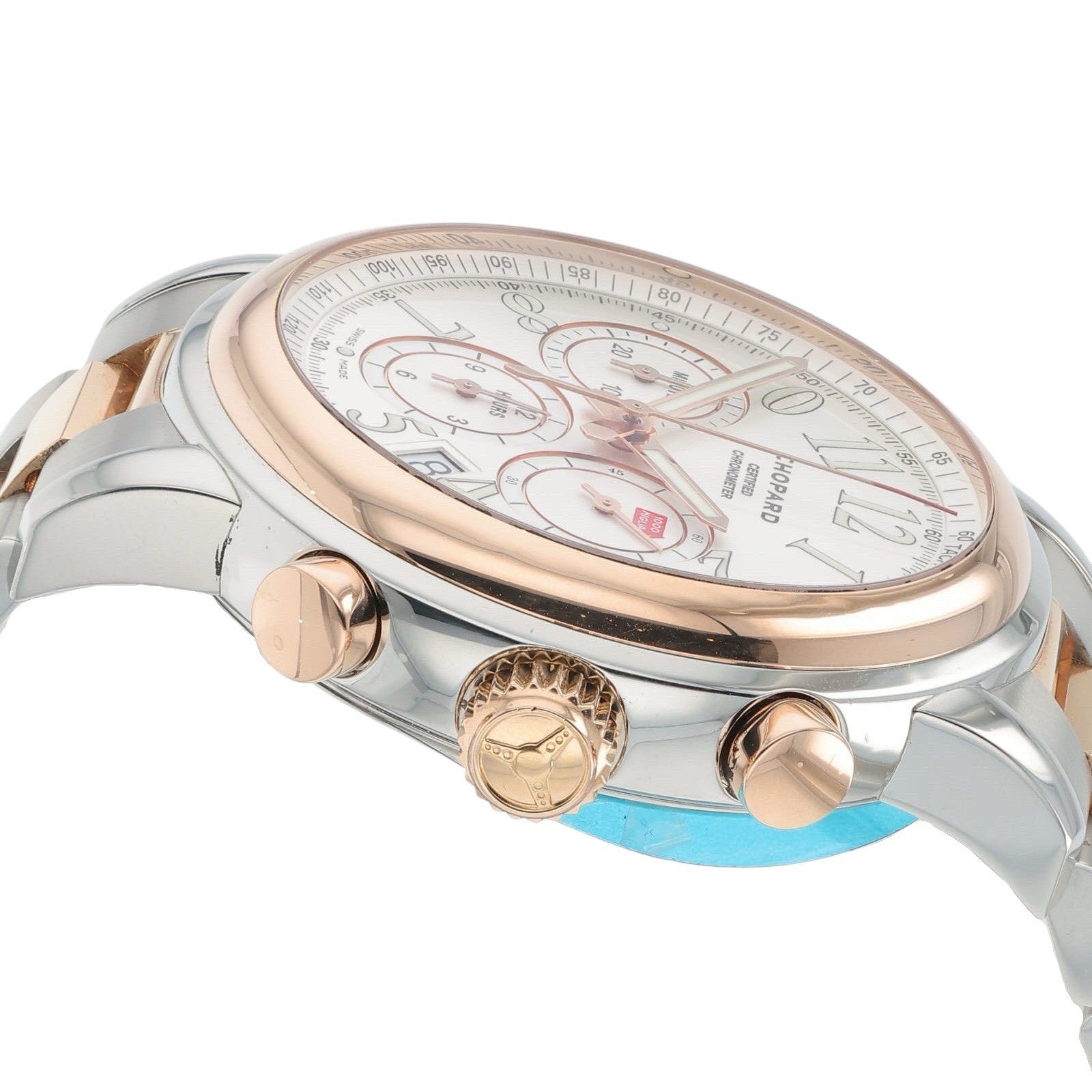 Chopard Mille Miglia 18k Rose Gold & Steel Silver Dial 42mm Automatic 15811-6001