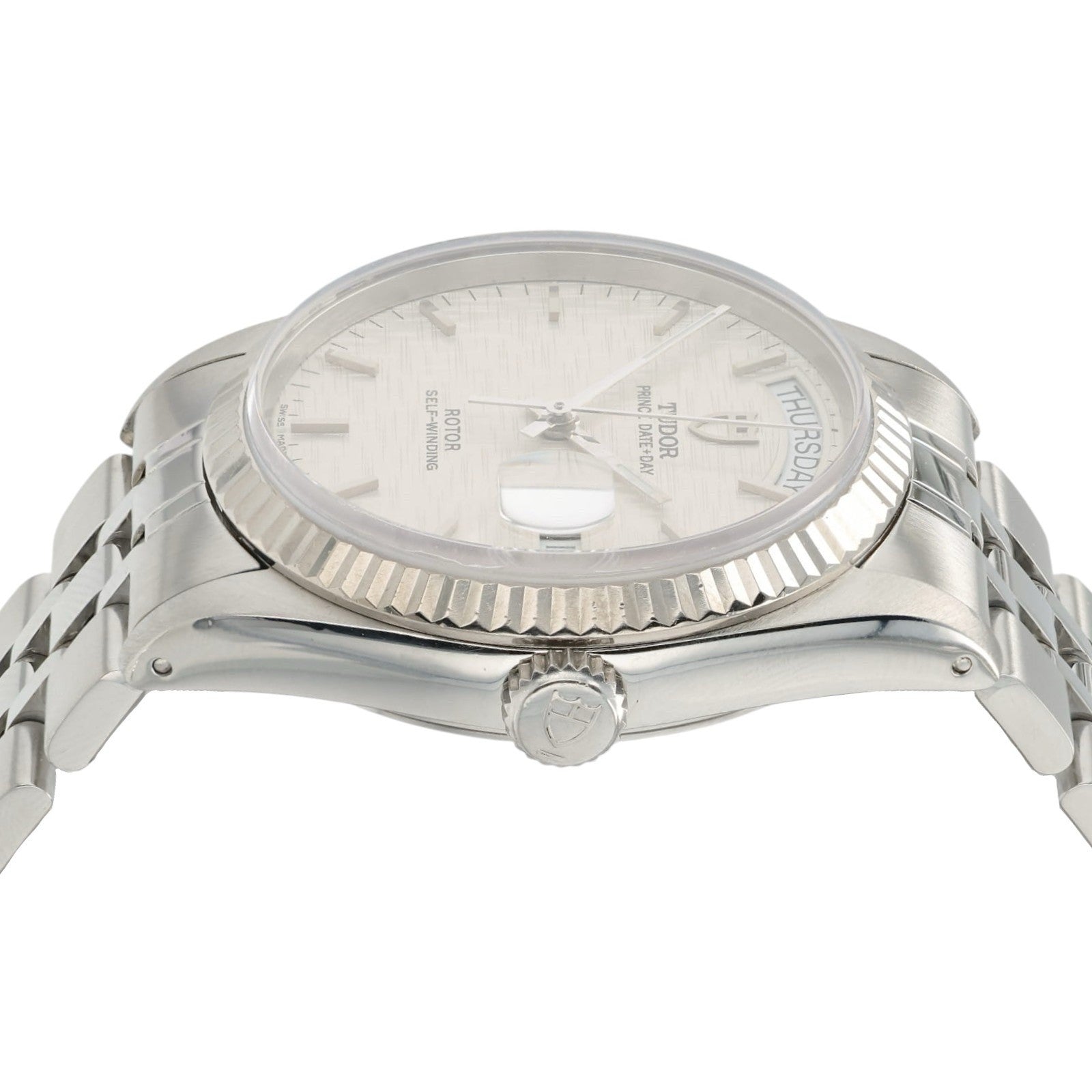 Tudor Prince Day-Date Silver Dial Stainless Steel 36mm Automatic Men’s 76214