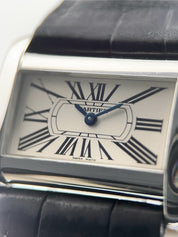 Cartier Tank Divan Steel Silver Dial 31mm Quartz Movement Womens Watch W6300255