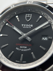 Tudor Geneve Grantour Date 42mm Stainless Steel Automatic Watch 20500N B&P 2014