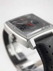 Tag Heuer Monaco Stainless Steel Grey Dial 39mm Automatic Mens Watch CAW211B
