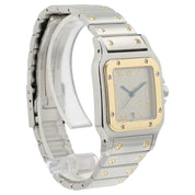 Cartier Santos Galbee Anthracite Dial Gold & Steel 29mm Quartz Men’s Watch 1566