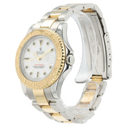 Rolex Yachtmaster White Dial Gold & Steel 35mm Automatic Unisex Watch 68623