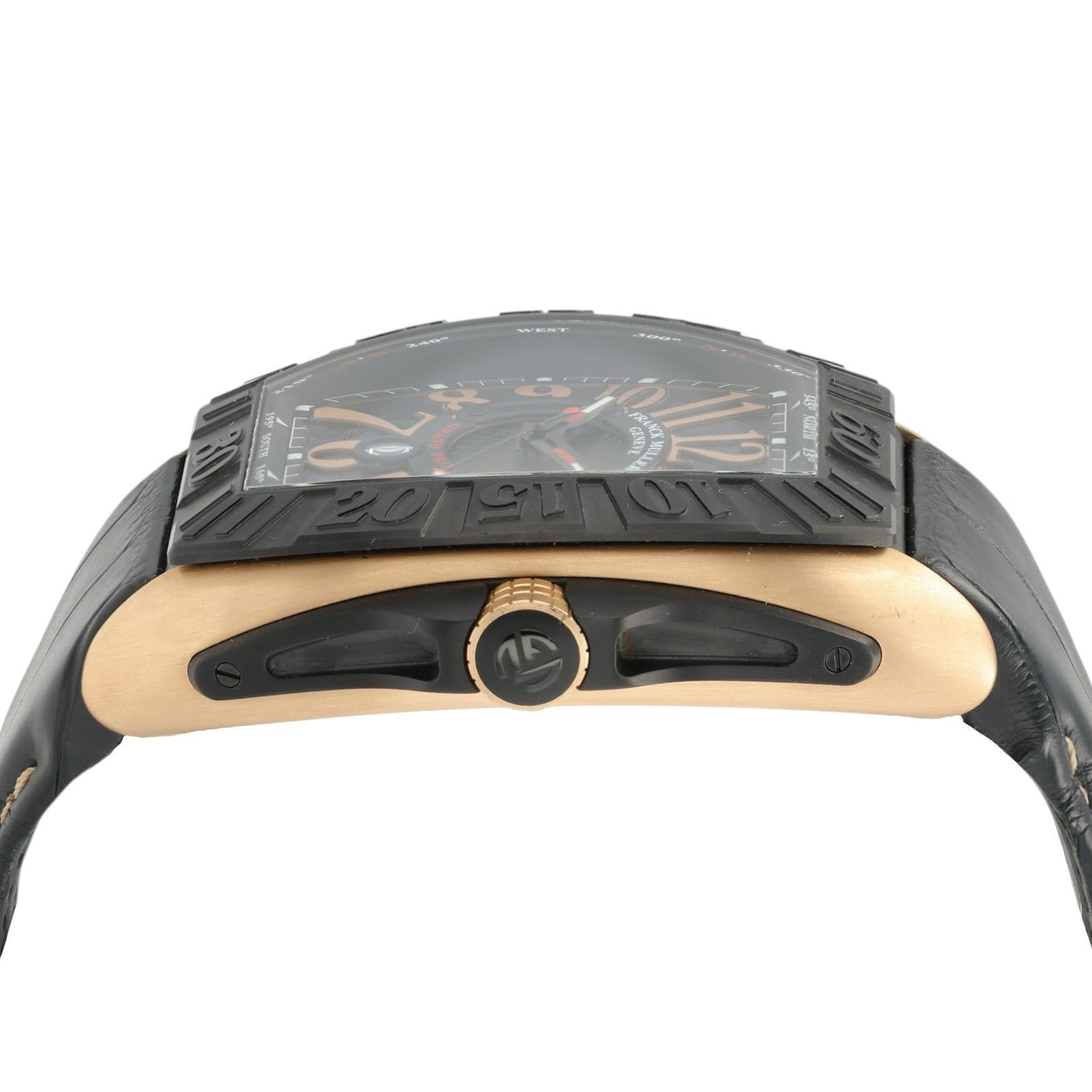 Franck Muller Grand Prix Black Dial 18K Rose Gold 49mm Automatic Watch 900SCGP