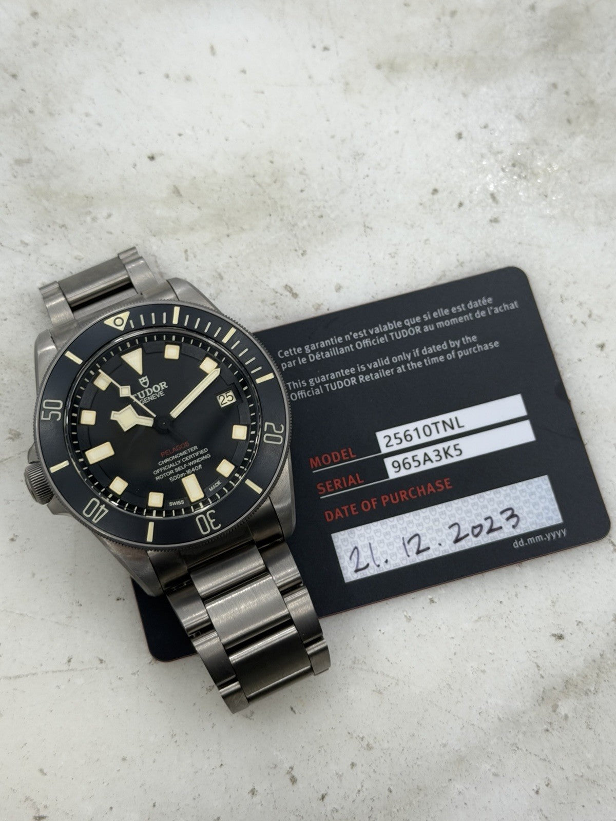 2023 Tudor Pelagos LHD Men's Automatic Titanium Watch 25610TNL - Box/Paper
