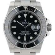Rolex Submariner Date Stainless Steel Black Dial 40mm Automatic Men's 116610LN