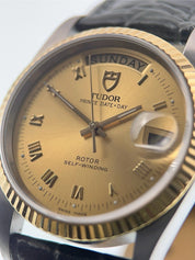Tudor Prince Date Day Steel Champagne Dial 36mm Automatic Mens Watch 76213