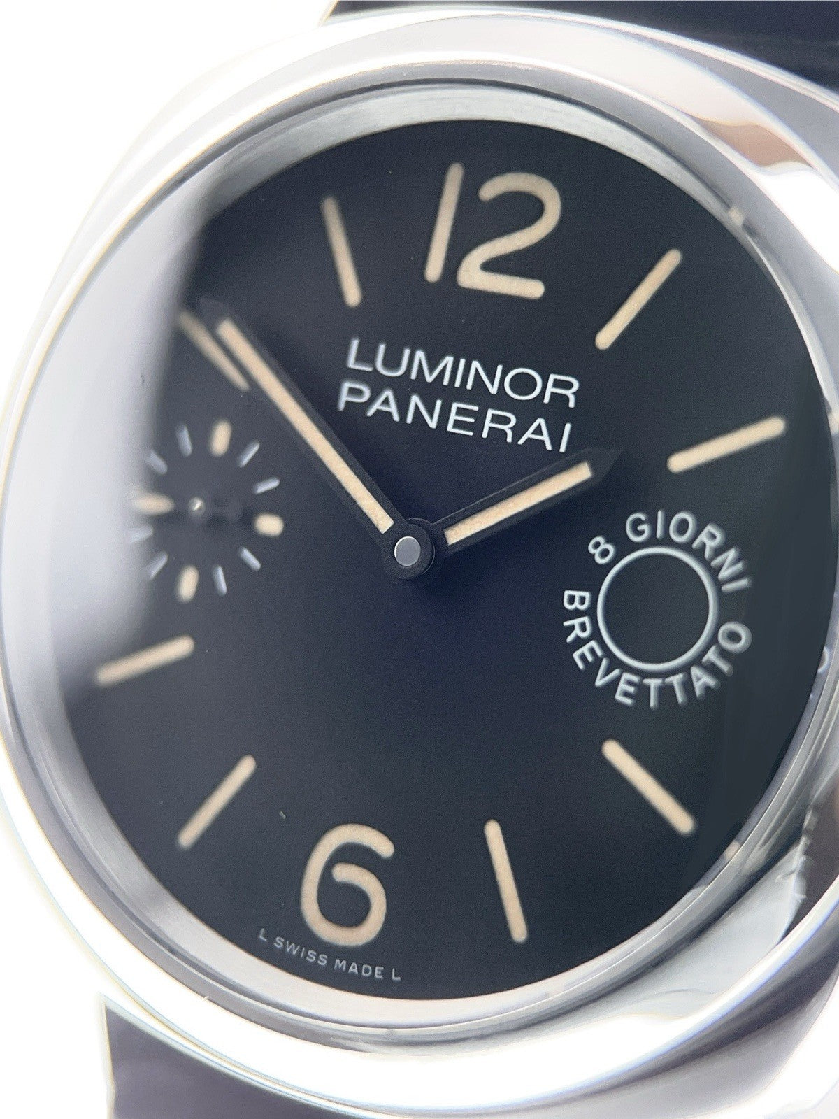 Panerai Luminor Stainless Steel Black Dial 44mm Manual Wind Men's Watch PAM00590