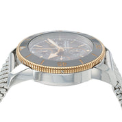 Breitling SuperOcean Black Dial Gold & Steel 44mm Automatic Mens Watch U13313