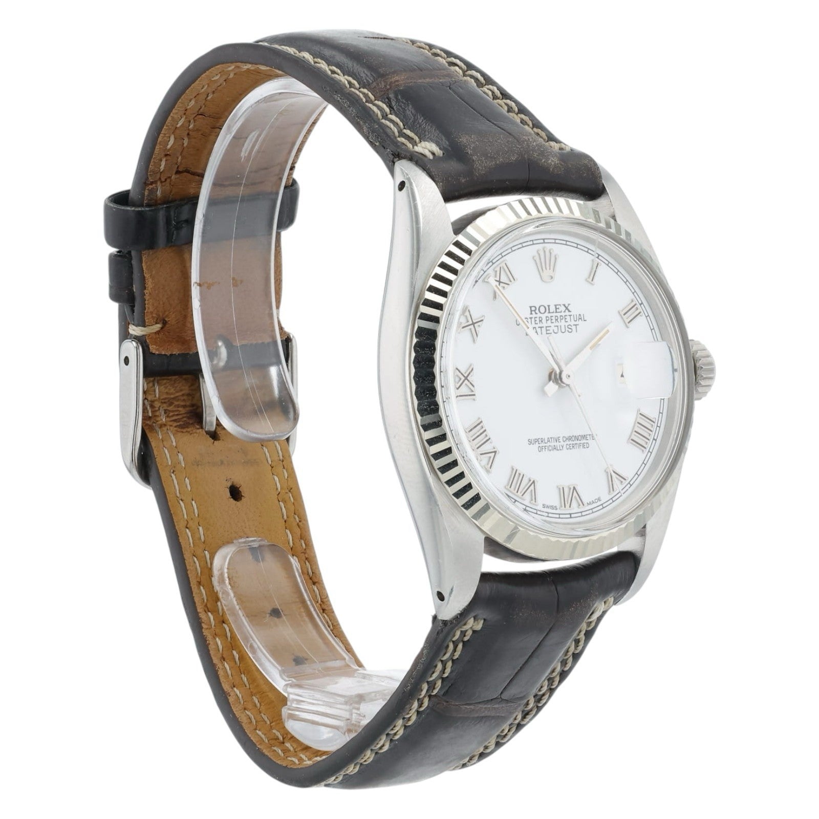 Rolex Datejust White Dial Stainless Steel 36mm Automatic Men’s Watch 16014