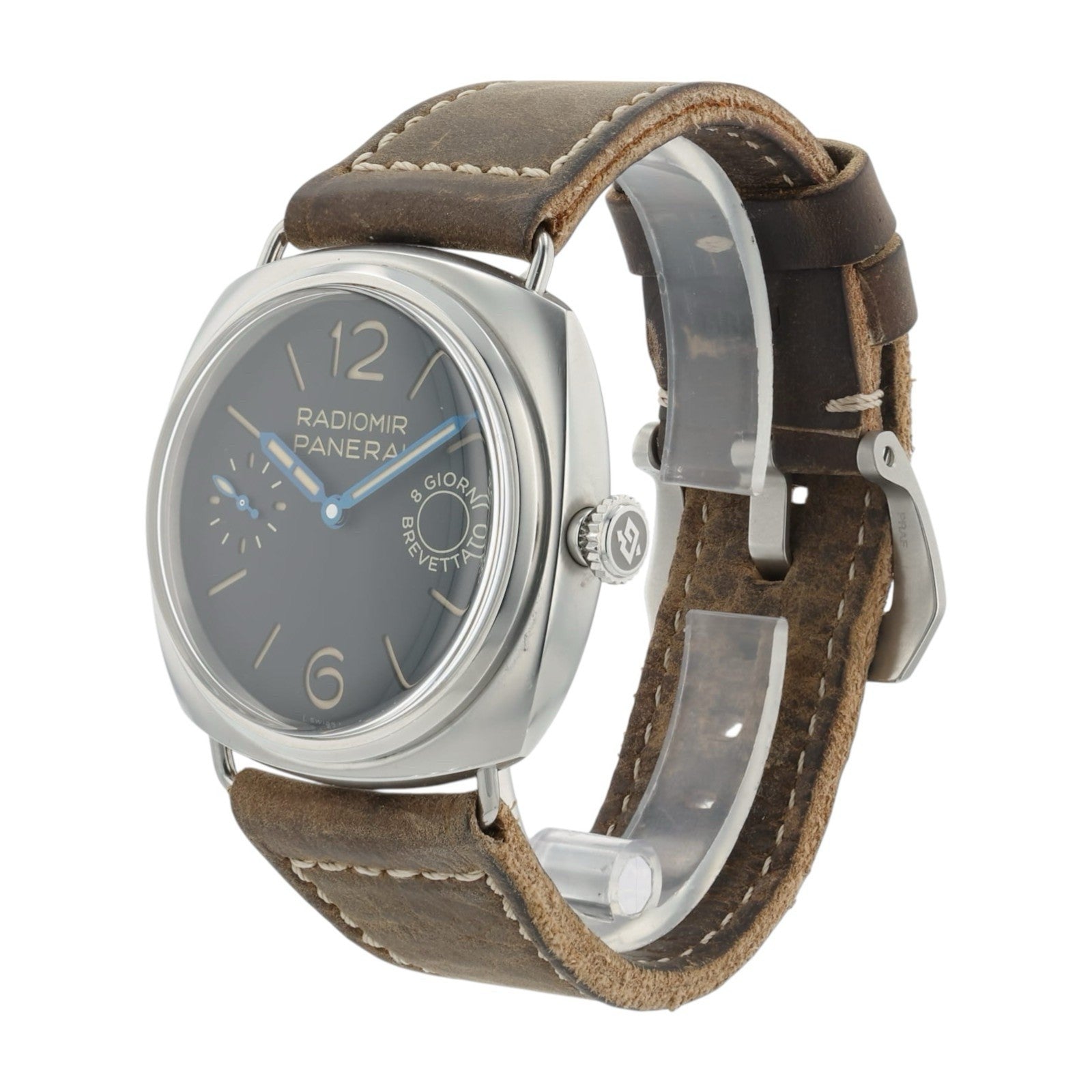 Panerai Radiomir Black Dial Stainless Steel 45mm Manual Wind Mens Watch PAM00992