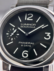 Panerai Luminor 8 Day Black Dial Stainless Steel Hand Wound 44MM PAM00510 Watch