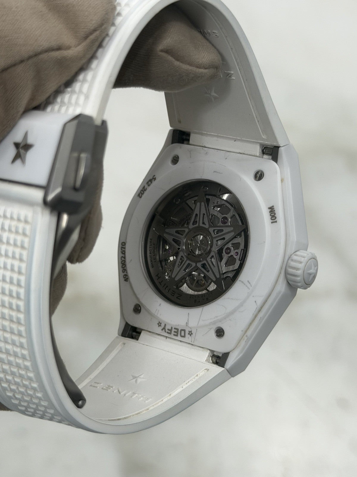 Zenith Defy Skeleton Ceramic White 41mm Automatic Men’s Watch 49.9002.670