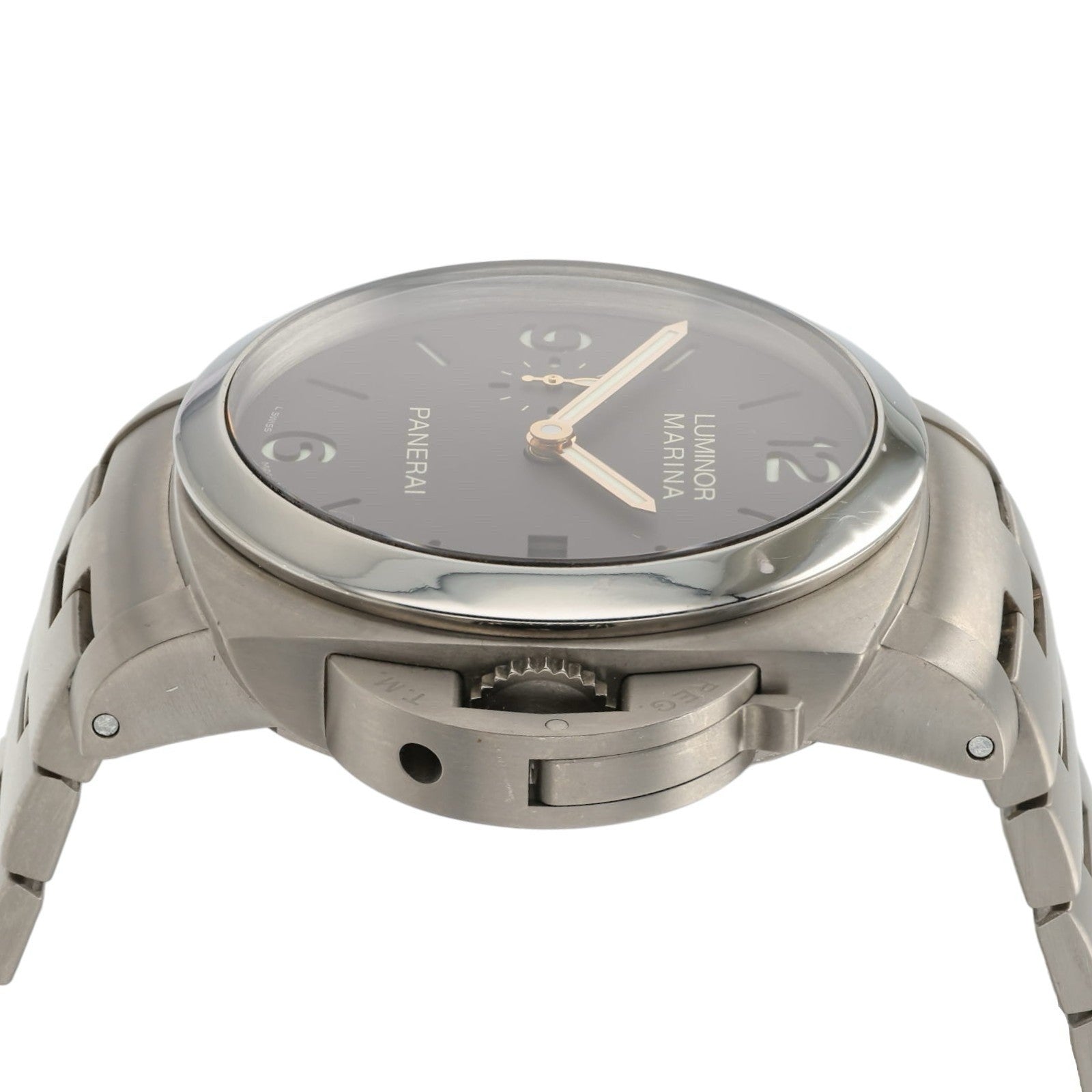 Panerai Luminor Marina Brown Dial Titanium 44mm Automatic Men’s Watch PAM00352