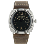 Panerai Radiomir Black Dial Stainless Steel 45mm Manual Wind Mens Watch PAM00992