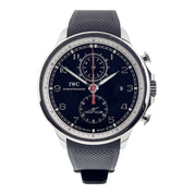 IWC Portuguese Yacht Club Chronograph Steel Black Dial 45mm Mens IW390210