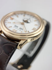 Blancpain Leman 18k Rose Gold White Dial 38mm Automatic Men's Watch 3563A