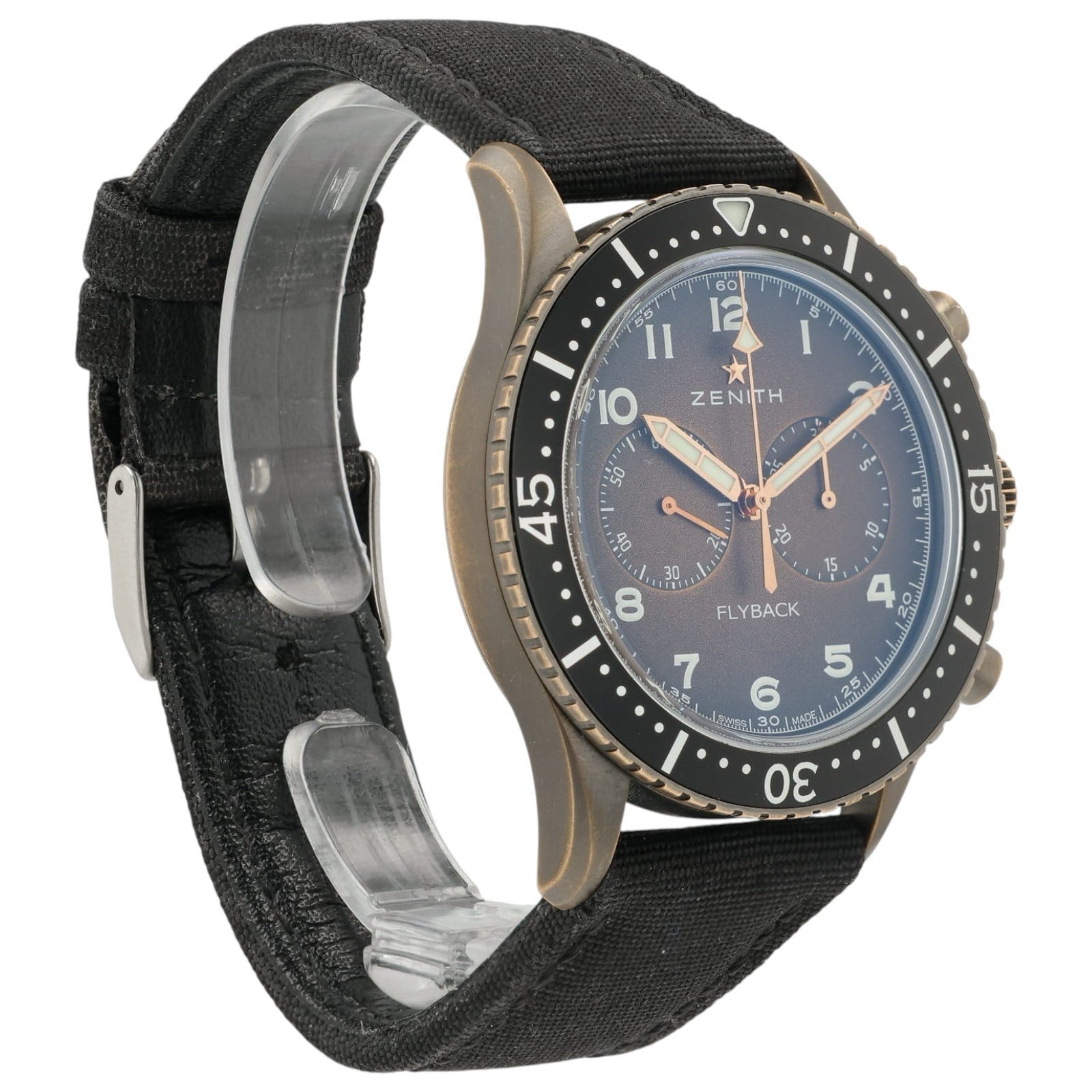 Zenith Pilot Chronometro Flyback Brown Dial Bronze 43mm Automatic 29.2240.405