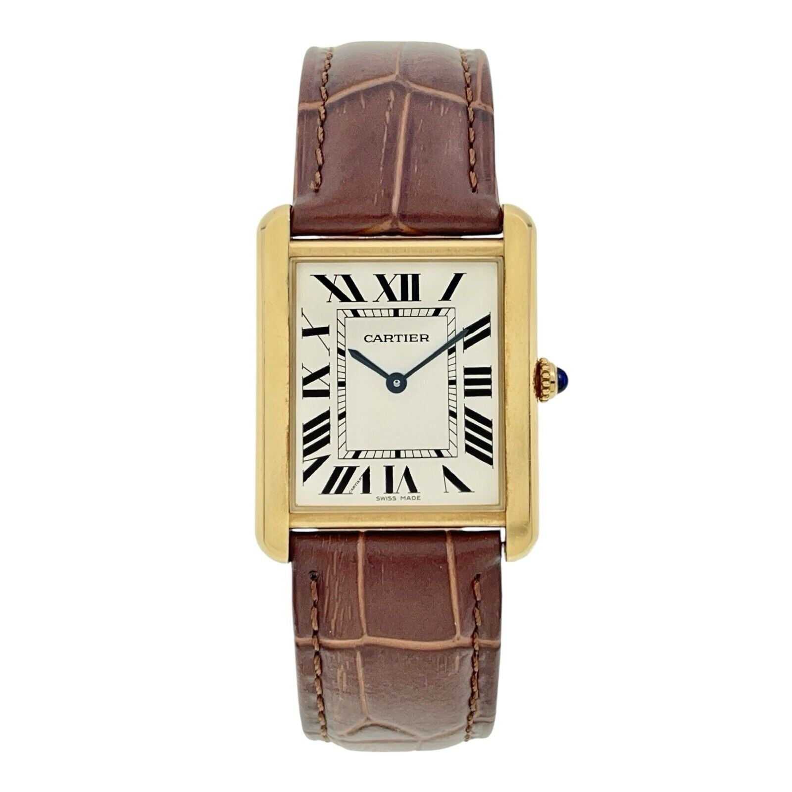 Cartier Tank Solo 18k Yellow Gold and Steel 27mm Quartz Men’s Watch W520004