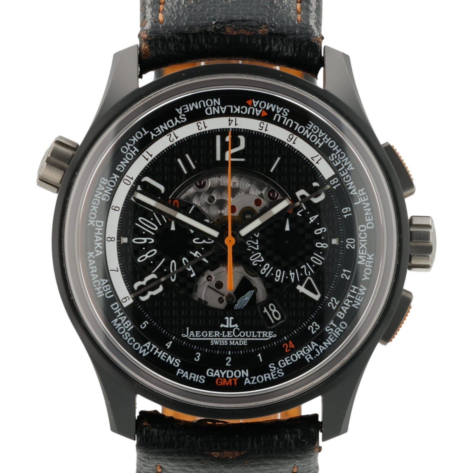 Jaeger LeCoultre AMVOX5 Black Dial Ceramic 44mm Automatic Mens Watch Q193J430