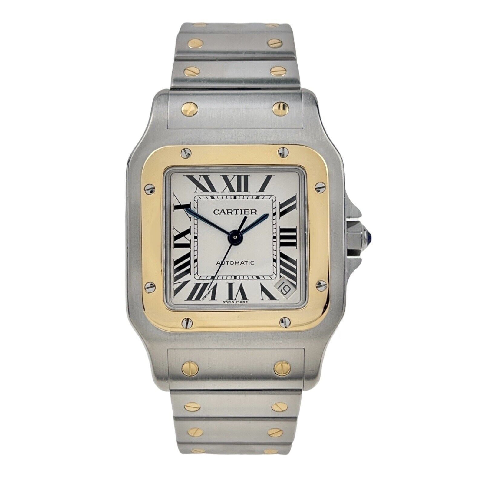 Cartier Santos Galbee 32mm Two Tone Stainless Gold 2823 Automatic Men’s Watch