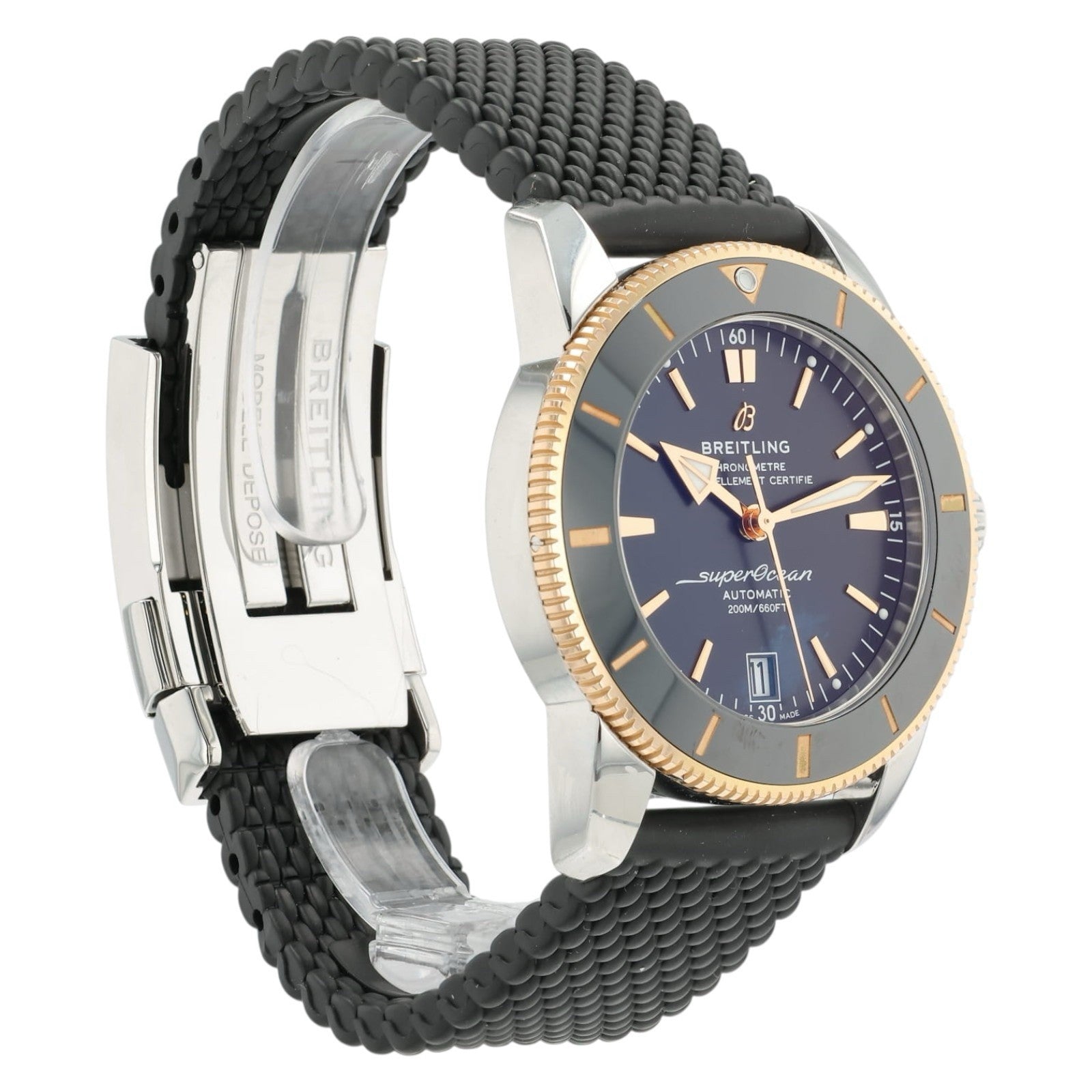 Breitling Superocean Black Dial Gold & Steel 42mm Automatic Men’s Watch UB2010