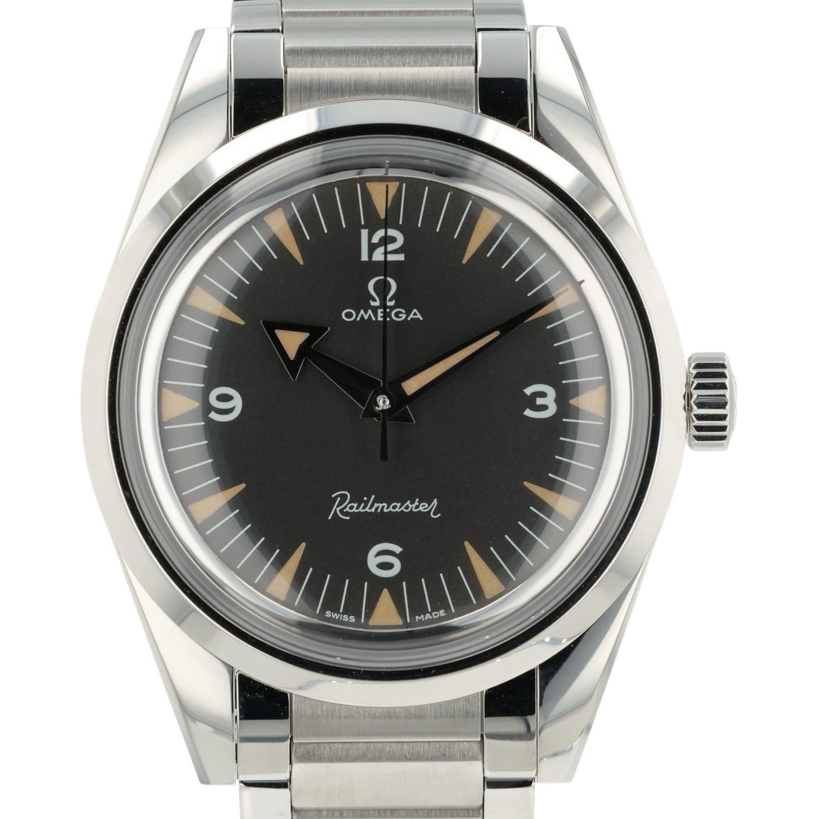 Omega Railmaster Black Dial Stainless Steel 38mm Automatic 220.10.38.20.01.002