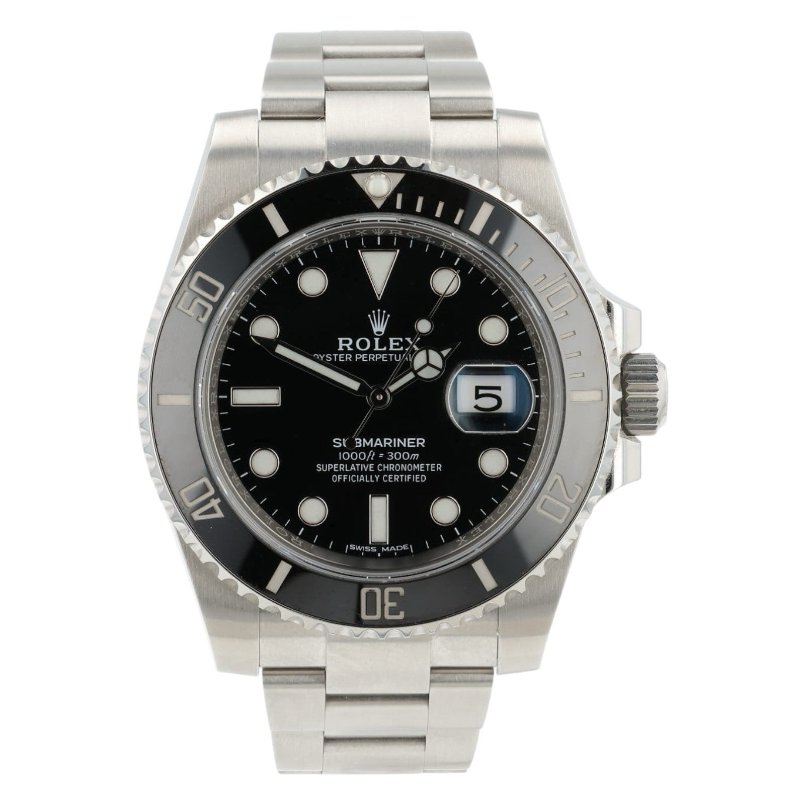 Rolex Submariner Black Dial Stainless Steel 40mm Automatic Mens Watch 116610LN