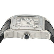 Cartier Santos Silver Dial Stainless Steel 38mm Automatic Men’s Watch W20076X8