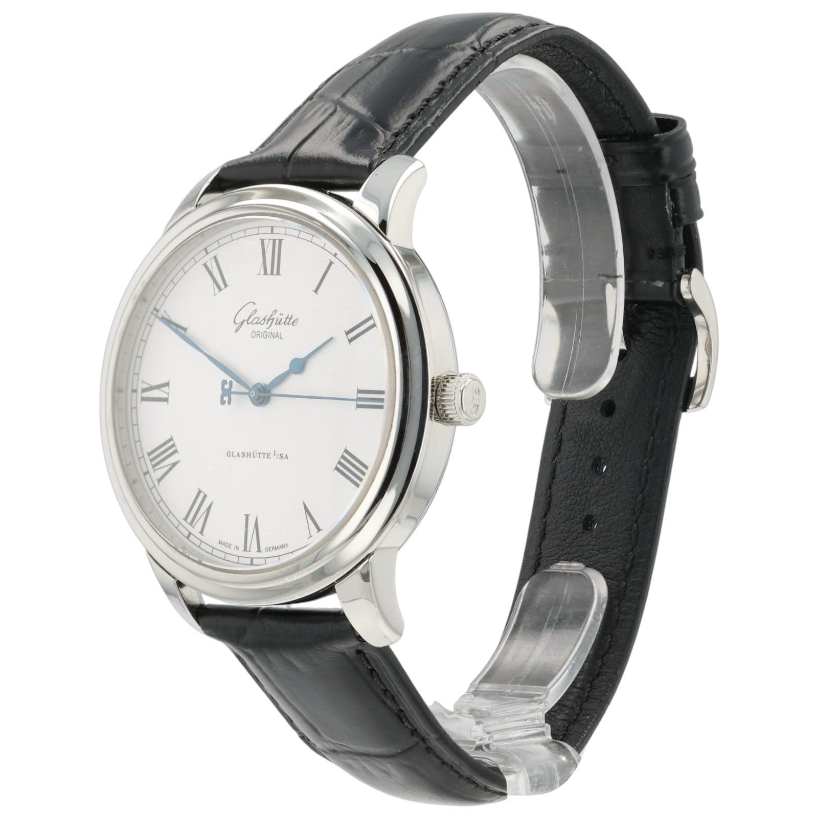 Glashutte Senator Silver Dial Stainless Steel 40mm Automatic Mens 1-39-59-01-01