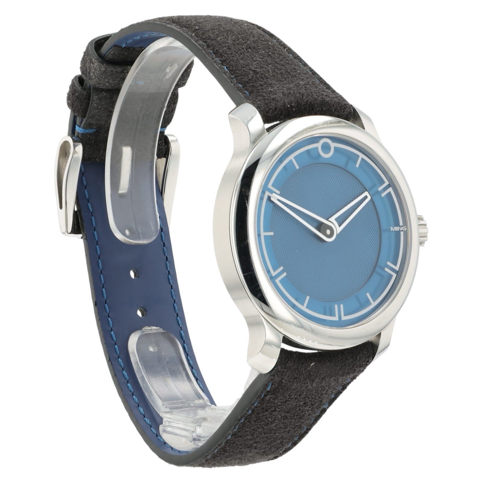 Ming Blue Dial Stainless Steel 38mm Automatic Movement Men’s Watch 17.09