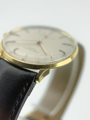 Patek Philippe Calatrava 18k Yellow Gold Silver Dial 33mm Manual Wind Watch 2573