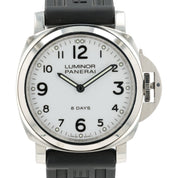 Panerai Luminor White Dial Stainless Steel 44mm Manual Wind Men’s Watch PAM00561