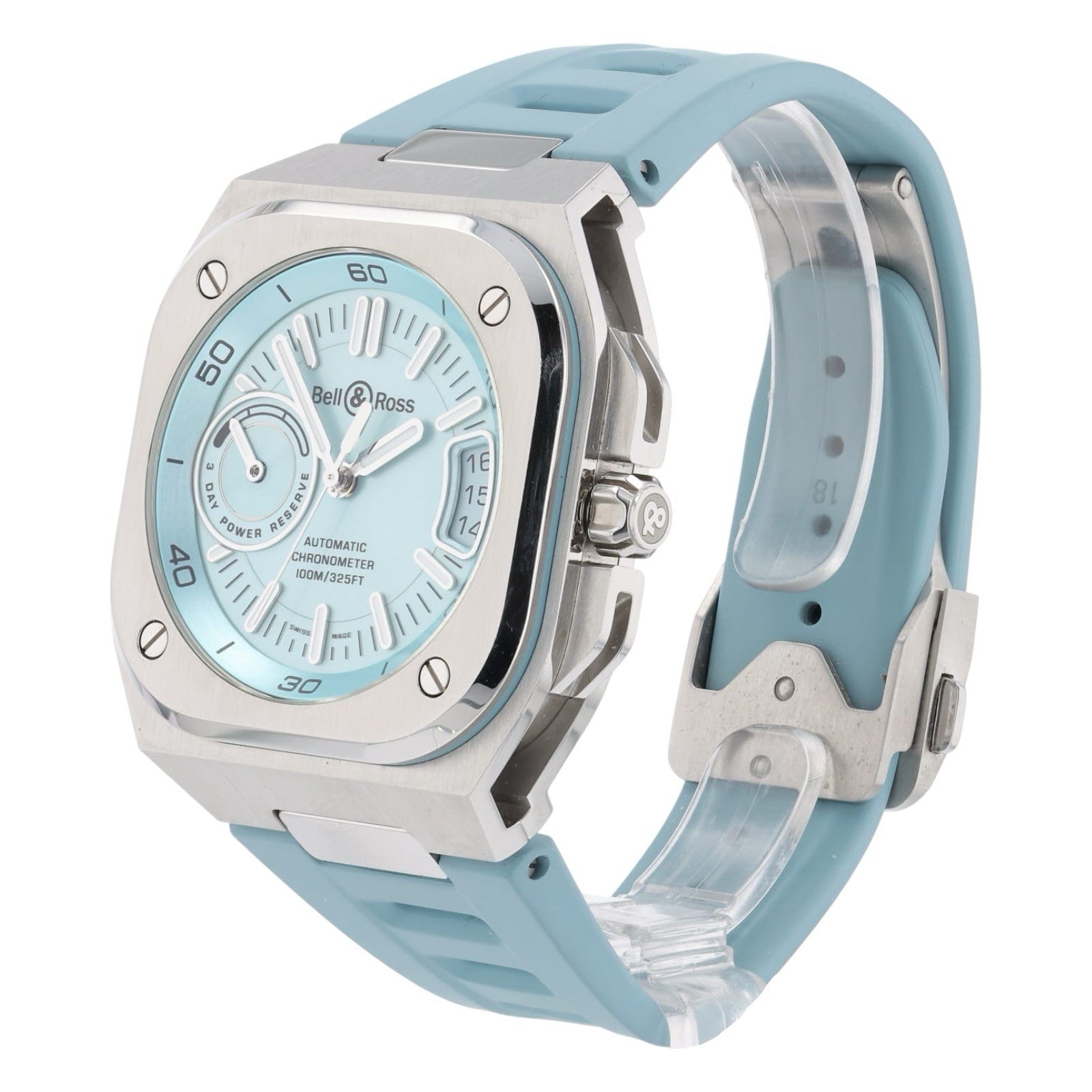 Bell & Ross BR-X5 Stainless Steel Ice Blue Dial 41mm Automatic Mens Watch BR-X5